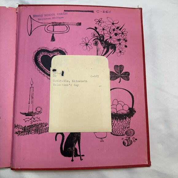 Vintage 1965 A Holiday Book: Valentine’s Day Elizabeth Guilfoile Illustrated HC - Picture 6 of 11